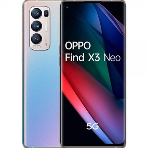 Smartphone Find X3 Neo 5G 6,55 12 GB LPDDR4X Snapdragon 865 256 GB Oppo argent