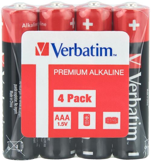 Verbatim - Batterie 4 x AAA / LR03 - Alcaline