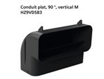 HZ9VDSB3 - Accessoire hottes, Conduit plat, 90 °, vertical M