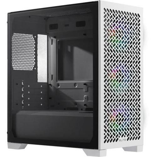 Boîtier Cooler Master Elite 302 Mini Tower Blanc Verre trempé Gaming RGB - Image 4