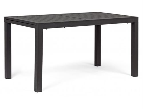 BIZZOTTO SALON Table extérieure Hilde 140/210 x 77 aluminium anthracite
