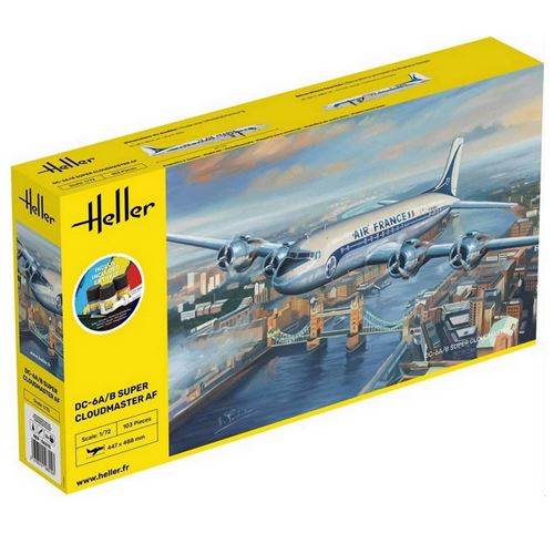 Heller Maquette Avion : Starter Kit - Dc6 Super Cloudmas - Image 3