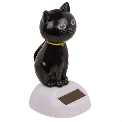 Figurine pour enfant GENERIQUE Chat figurine solaire animée qui