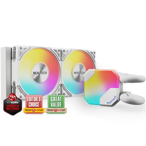 Montech - Kit Watercooling AIO - 240mm - Blanc - Image 3