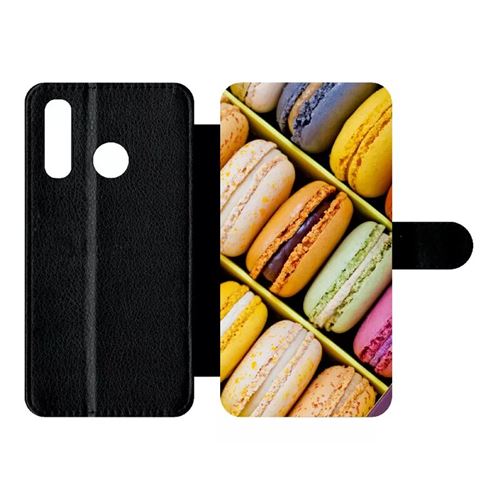 Etui My-Kase pour P30 lite - boite de delicieux macarons - Simili-cuir Noir