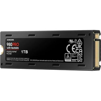 Samsung 980 MZ-V8V1T0BW  Disque SSD Interne NVMe M.2, PCIe 3.0, 1