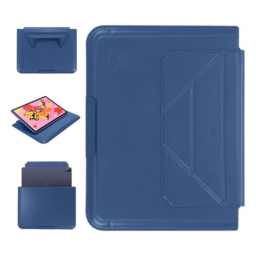 XPPen tablethoes met draagbare standaard blauwe kleur lederen spatbescherming voor Magic Drawing Pad 12-inch tablet