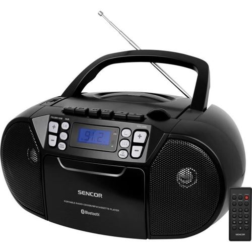 Sencor - Lecteur CD et Cassette - SPT 3907 B - Bluetooth - Noir - Image 4