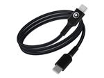 BIGBEN Connected - Câble USB - 24 pin USB-C (M) pour 24 pin USB-C (M) - 3 A - 1.2 m - USB Power Delivery (60W), plastique recyclé à 100 %, connecteurs réversibles - noir