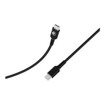 BIGBEN Connected - Câble USB - 24 pin USB-C (M) pour 24 pin USB-C (M) - 3 A - 1.2 m - USB Power Delivery (60W), plastique recyclé à 100 %, connecteurs réversibles - noir