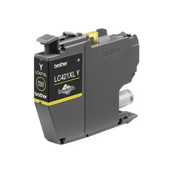 Brother LC421XLY - À rendement élevé - jaune - original - cartouche d'encre - pour Brother DCP-J1140DW, DCP-J1800DW, MFC-J1010DW, MFC-J1012DW
