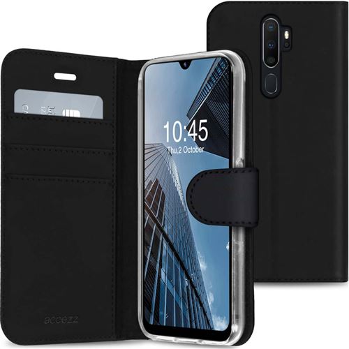 Étui de téléphone Wallet Oppo A5 (2020) / A9 (2020) - Noir Accezz