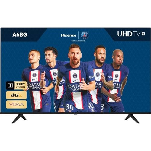Hisense 65A6BG - 65 diagonale klasse (64.5 zichtbaar) - A6BG Series led-achtergrondverlichting lcd-tv - Smart TV - VIDAA - 4K UHD (2160p) 3840 x 2160 - HDR - zwart