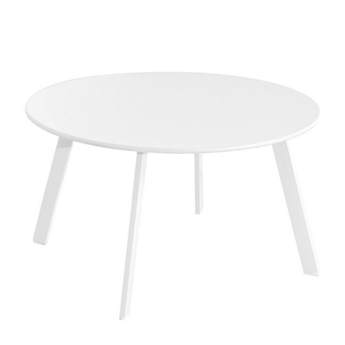 Table d'appoint Marzia Acier Blanc 70 x 70 x 40 cm