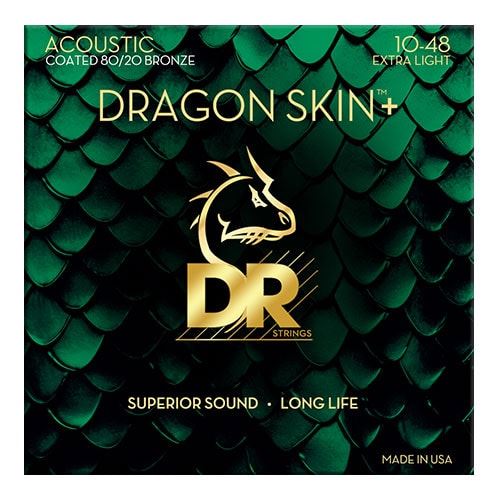 Non Communiqué Jeu De Cordes Folk Dr Strings Dragon Skin+ 10-48 Extra Light, 80/20