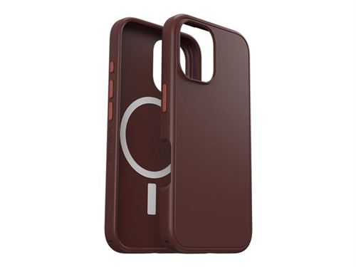 Non Communiqué Rouge Otterbox Symmetry Series - Coque De Protection Pour Téléphone Portable - Compatibilité Avec Magsafe - Couche De Polycarbonate, Élastomère Thermoplastique (Tpe) - Brique - Pour Apple Iphone 16