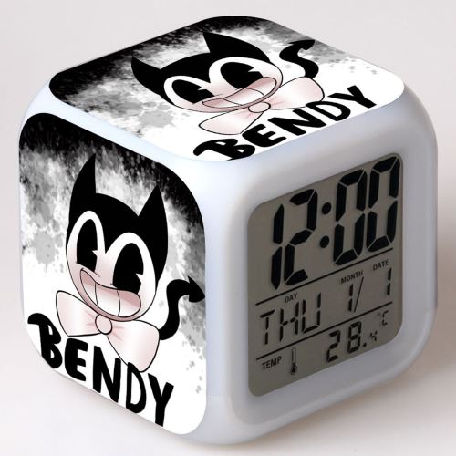 Réveil enfant LED Multifonctionnel Coloré - Bendy and the Ink Machine #6
