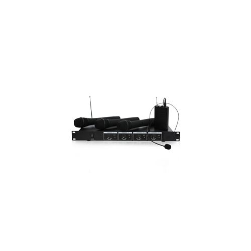 Ibiza VHF4 Microphone sans fil Noir