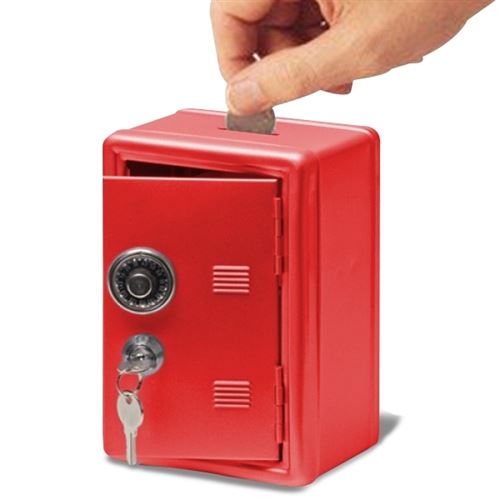 Totalcadeau Multi Coffre Fort Tirelire Gris