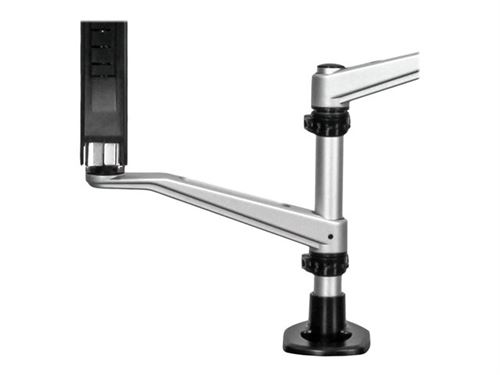 Startech.com Noir, Argent Startech Support De Bureau Articulé Pour Deux Écrans - Empilable - Kit De Montage (Support De Montage Pour Bureau, Serre-Joint) - Pleine Action - Pour Écran Lcd - Plastique, Aluminium, Acier - Taille D'écran : 30" - Pour P/N: Acc