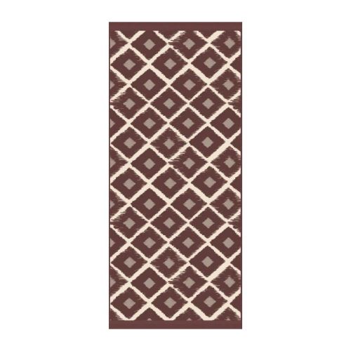 WARRI Tapis 100% vinyle - 49,5 x 115 cm - Epaisseur 1,5 mm - Rouge bordeaux