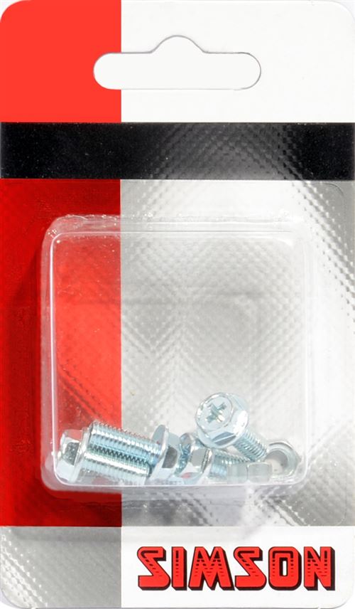 Simson boulons de garde-boue M5 x 12 mm 5 pièces en argent