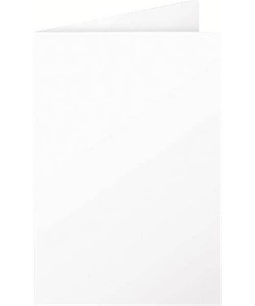 Carte 210g pli&eacute;e 110x155 blanc pqt 25
