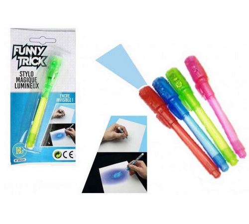 1 Stylo Secret Encre Invisible Magique A Led Papeterie Scolaire