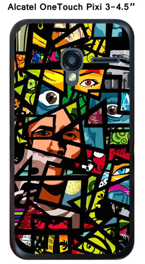 Coque Alcatel OneTouch PIXI 3 - 4.5 design mosaic