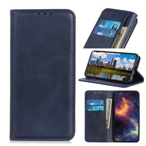 Etui en PU auto-absorbé bleu pour Sony Xperia L4