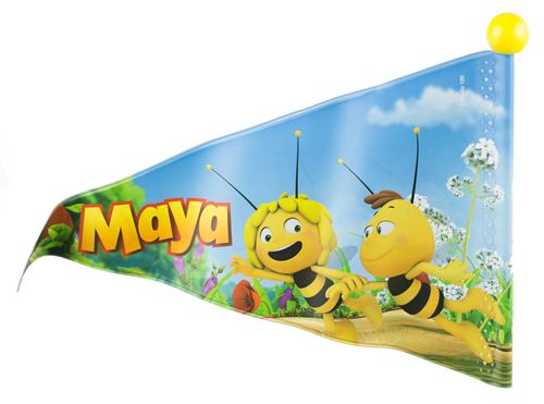 Studio 100 drapeau de vélo Maya de Bij junior 150 cm vinyle noir/jaune