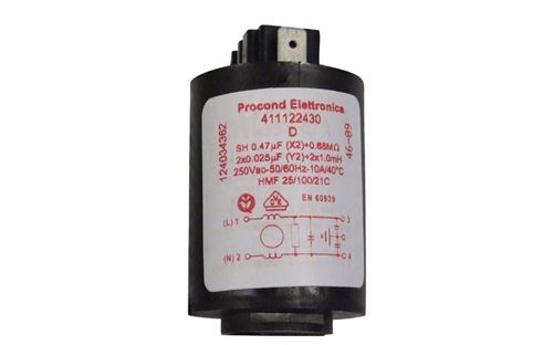 FILTRE ANTIPARASITE 0.47&Mu;F (X2)+ 0.68 MO pour LAVE LINGE ELECTROLUX - 124034362