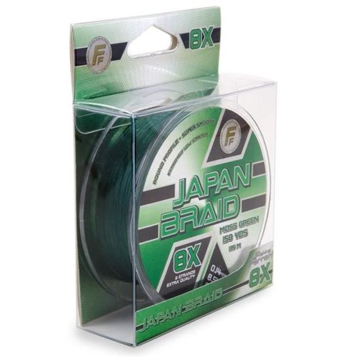 LINEAEFFE Tresse de peche Japan Braid 8X - Vert mousse - Ø 0,14 mm