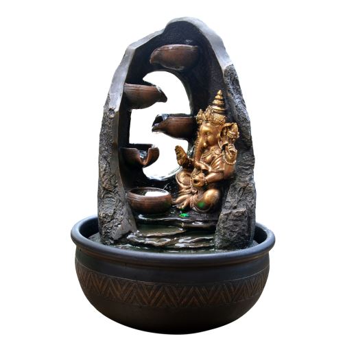 Fontaine bouddha mystic ganesh - noir
