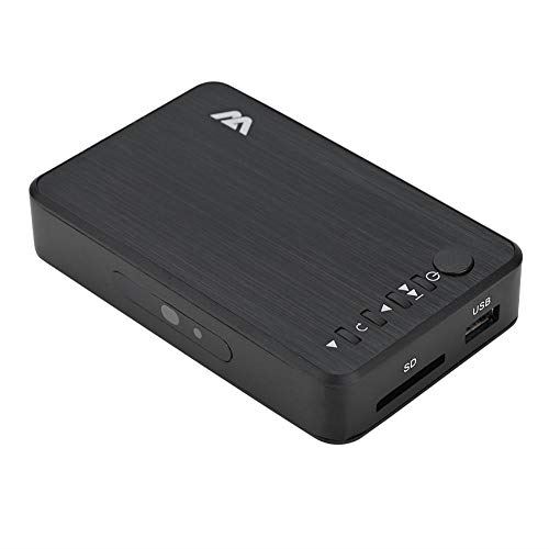 VBESTLIFE Mini Lecteur multimédia, Boîtier Media Player HDMI Mini Lecteur d'USB 1080P Support 16 Langues Télécommande Adaptateur (EU