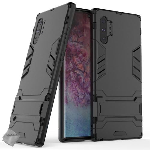 Housse etui coque rigide anti choc pour Samsung Galaxy Note 10+ Plus avec film ecran - NOIR