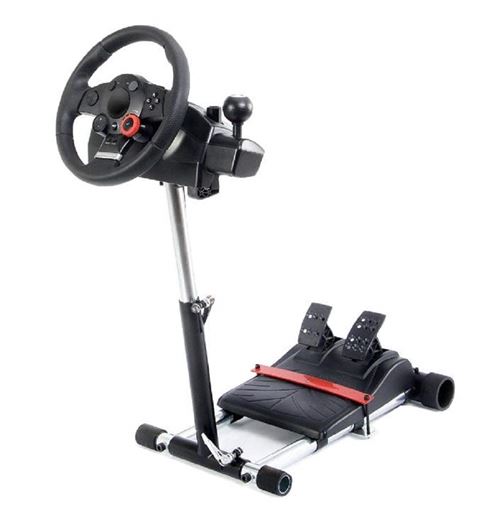 (ATTENTION! La vente aux enchères concerne seulement le support, sans volant ni pédales.)Wheel Stand Pro Logitech Driving Force Pro/GT