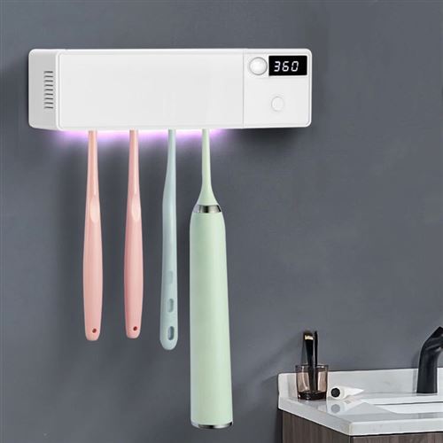 Porte-brosse à dents P01 Rechargeable, Veilleuse Intelligente - Blanc