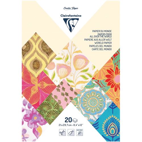 Papier du monde A4 20 feuilles orange