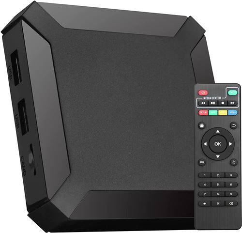 Boîtier Smart Tv Box Android 10 UHD 4K Wifi Carte Micro SD Télécommande YONIS