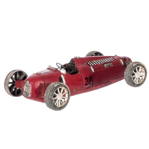 Figurine décorative en résine vieille voiture modèle rouge