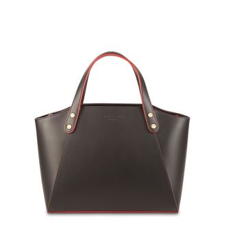 Sac En Cuir Parl Couleur Noir Rouge Marque Maison Heritage Sacs A Main Achat Prix Fnac