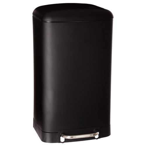 Poubelle métal 30L Ariane noir