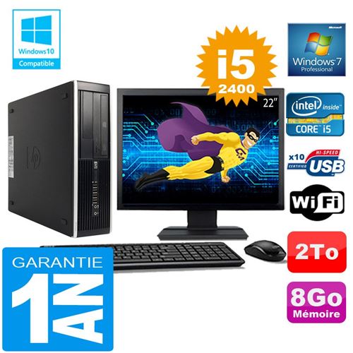 Acheter Pc hp compaq 8300 sff core i5-2400 ram 8go disque 2 to wifi w7 ecran 22' État correct - 279,00 € Pc hp compaq 8300 sff core i5-2400 ram 8go disque 2 to wifi w7 ecran 22' État correct - Hewlett-Packard reconditionné disponible sur Fnac