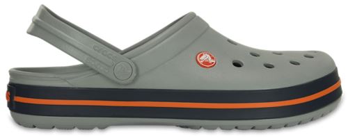 Crocs Crocband Clogs Chaussures Sandales in Light Gris en Bleu Marine 11016 01U [M10 / W11]