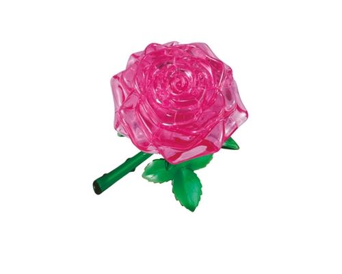 Puzzle 44 Pièces : Puzzle 3D en Plexiglas - Rose rose, HCM Kinzel