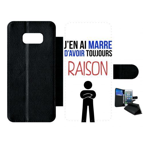 Etui à rabat samsung galaxy s8+ plus j en ai marre d avoir toujours raison 3