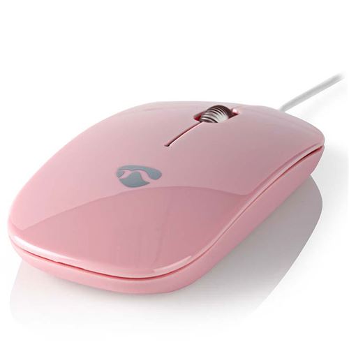 Souris Filaire | 1 000 ppp | 3 boutons | Rose ALPEXE-3184