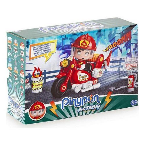 Playset Pinypon Action Fireman Motorbike Famosa