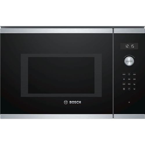 Bosch Bel554ms0 - Micro-ondes Grill Encastrable Inox - 25 L - 900 W - Grill 1200 W